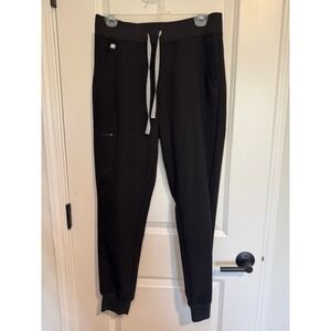 FIGS Technical Collection Jogger Pants Women's Black Drawstring Medical Medium